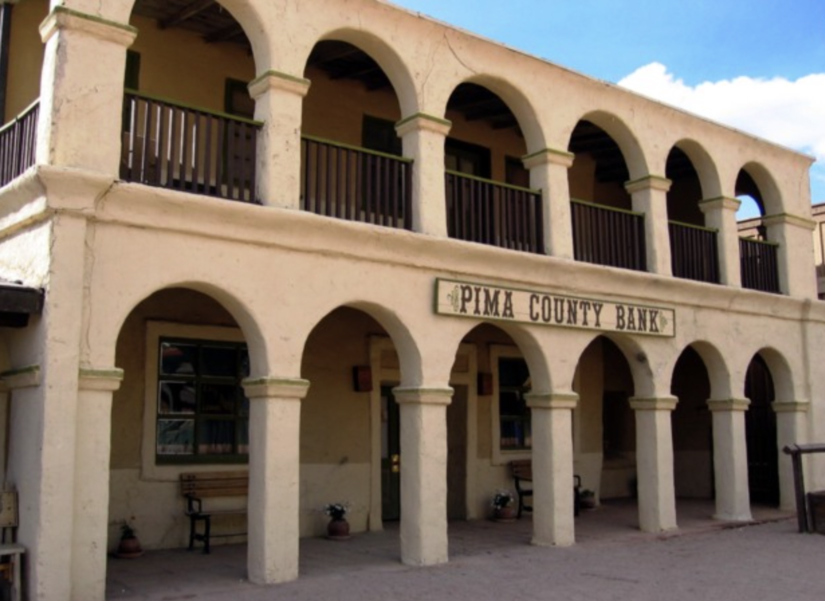 The Pima County Bank used in the daily bank robbery show 